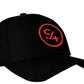 S4 Black hat red logo